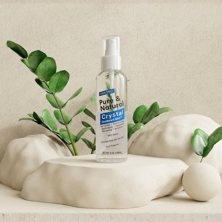 Spray Pure & Natural Crystal Deodorant