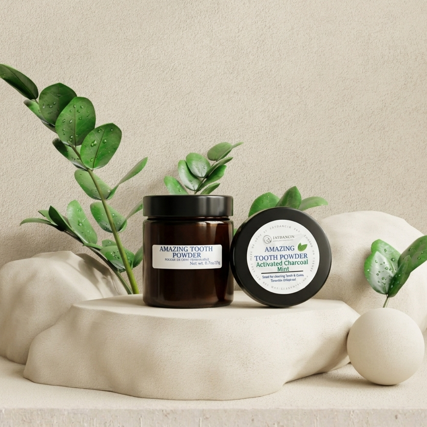 Activated Charcoal Mint Tooth Powder