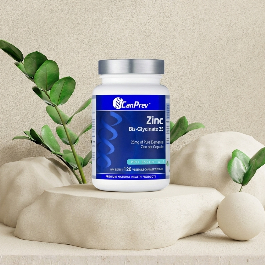CanPrev Zinc Bis-Glycinate 25 120 Veggie Caps