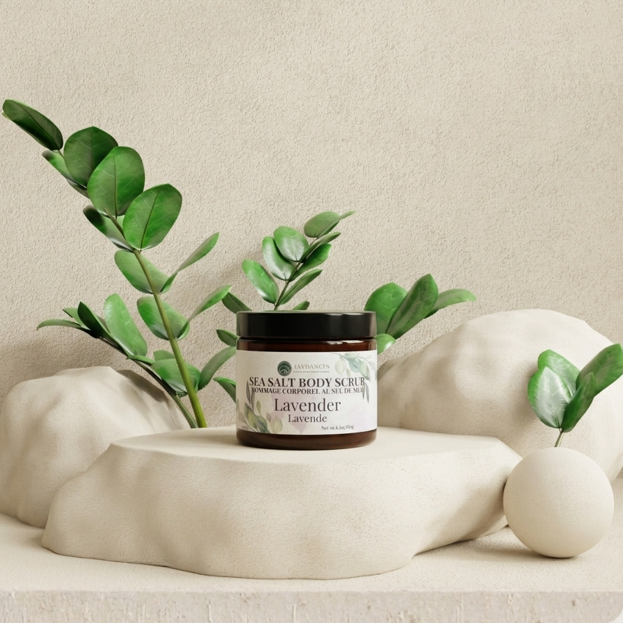 Lavender Sea Salt Body Scrub