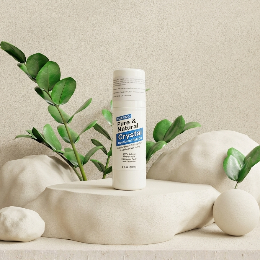 Roll On Pure & Natural Crystal Deodorant