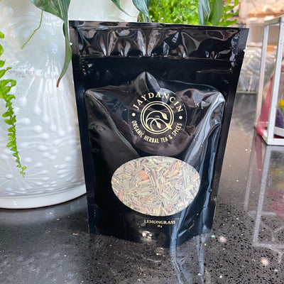 Helpful for digestion and antioxidant rich, Lemongrass Tea is a smooth, lemony and brightly flavoured tea.  Nutritionally fantastic boasting vitamins and minerals, it is beneficial for metabolism, immunity and naturally great for skin & hair and did I mention it is delicious!  Try this tea alone as a 'simple' or check our our Silent Night Blend.  