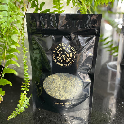 Enjoy the many benefits of Green Tea, with our Organic Japanese Sencha Green Tea. Organic whole leaves gently rolled, with hints of green grass and a slight sweetness.  Green tea is renowned for its health benefits, such as healthy weight, heart and brain health. It is a powerhouse of antioxidants! Beneficial for our brain and body, green tea can be enjoyed many ways... hot, cold, as a latte...